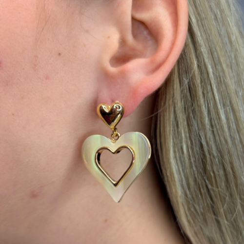 Pendientes Heart Drop