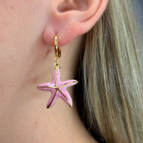 Pendientes Starfish Hoop