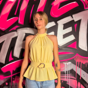 Blusa Hebilla Halter